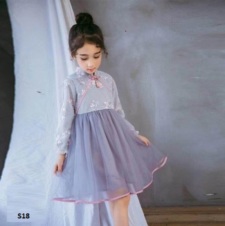 dress tutu cheongsam anak